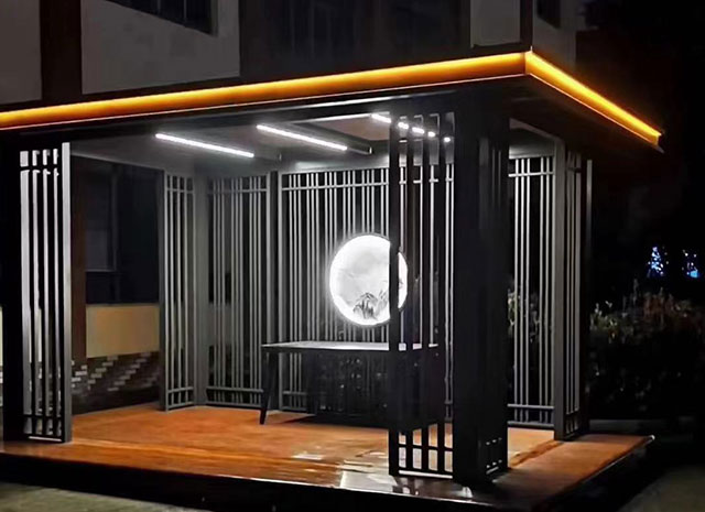 庭院中式涼亭